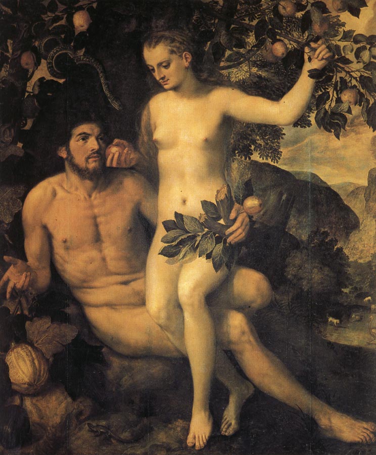 Frans Floris de Vriendt Adam and Eve
